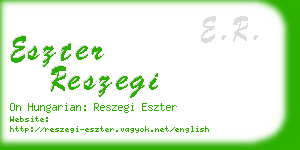 eszter reszegi business card